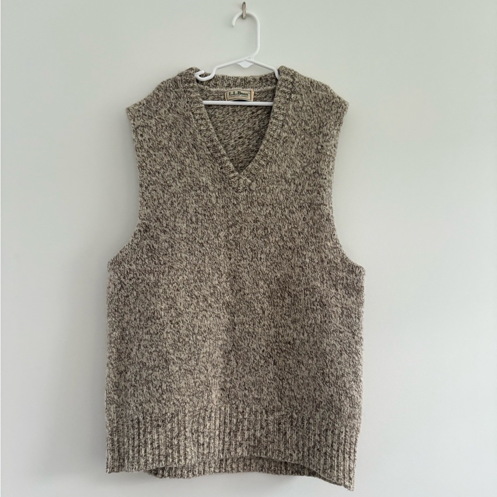 L.L. Bean Heathered Knit Sweater Vest